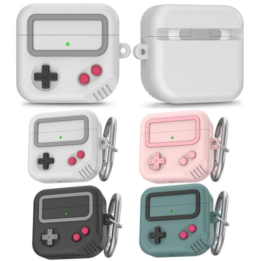 For AirPods 4 AhaStyle JY21 Silicone Earphone Protective Case Split Drip Cartoon Personalized Protective Case(Pink) - For AirPods 4 by AhaStyle | Online Shopping UK | buy2fix