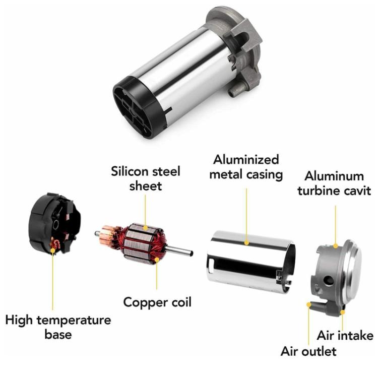 12V Car Electric Horn Air Pump Compressor(Silver) - Inflatable Pump by buy2fix | Online Shopping UK | buy2fix