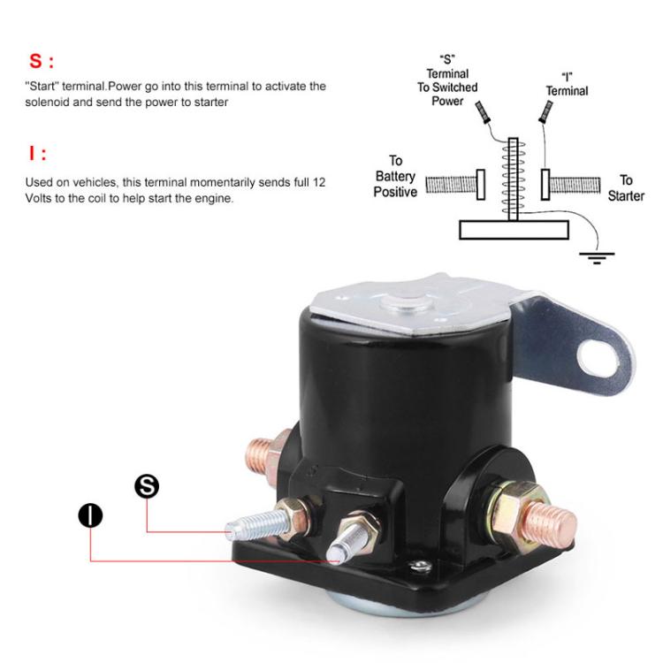 Heavy Duty Starter Solenoid Relay For Ford / Jeep / Lincoln / Mercury 1958-1991 SW-3 Parts(B6AZ-11450-A) - Relays by buy2fix | Online Shopping UK | buy2fix
