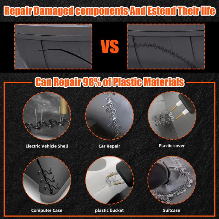 Lithium Plastic Welding Machine Rechargeable Cordless Car Bumper Plastic Repair Welder Parts Repair Tool, Spec: Black Paper Boxed - Hand Tool Sets by buy2fix | Online Shopping UK | buy2fix