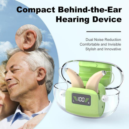 16-Channel Digital Hearing Aid Elderly Sound Amplifier With Digital Display Space Charging Box(Skin Color) - Hearing Aids by buy2fix | Online Shopping UK | buy2fix