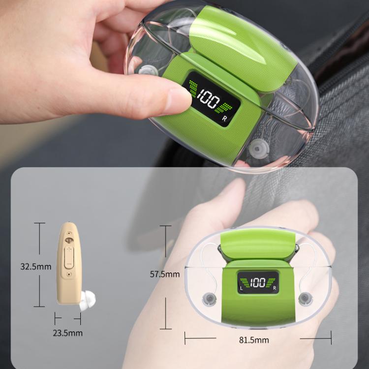 16-Channel Digital Hearing Aid Elderly Sound Amplifier With Digital Display Space Charging Box(Skin Color) - Hearing Aids by buy2fix | Online Shopping UK | buy2fix