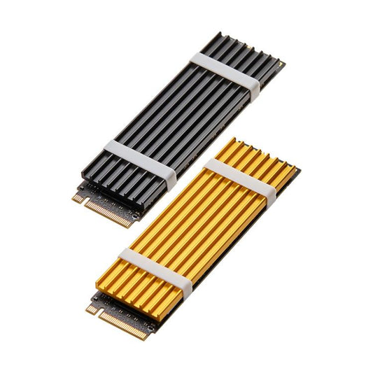 FinalCool M.2 2280 NVMe SSD Heat Sink Solid State Drive Radiator(Gold) - Hard Drive Bags & Cases by FinalCool | Online Shopping UK | buy2fix