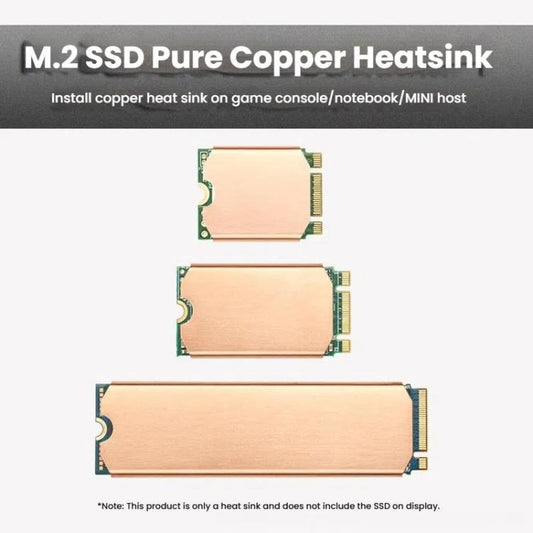 FinalCool M.2 2280 Pure Copper SSD Heat Sink for Game Consoles / Laptops / Mini Hosts - Hard Drive Bags & Cases by FinalCool | Online Shopping UK | buy2fix