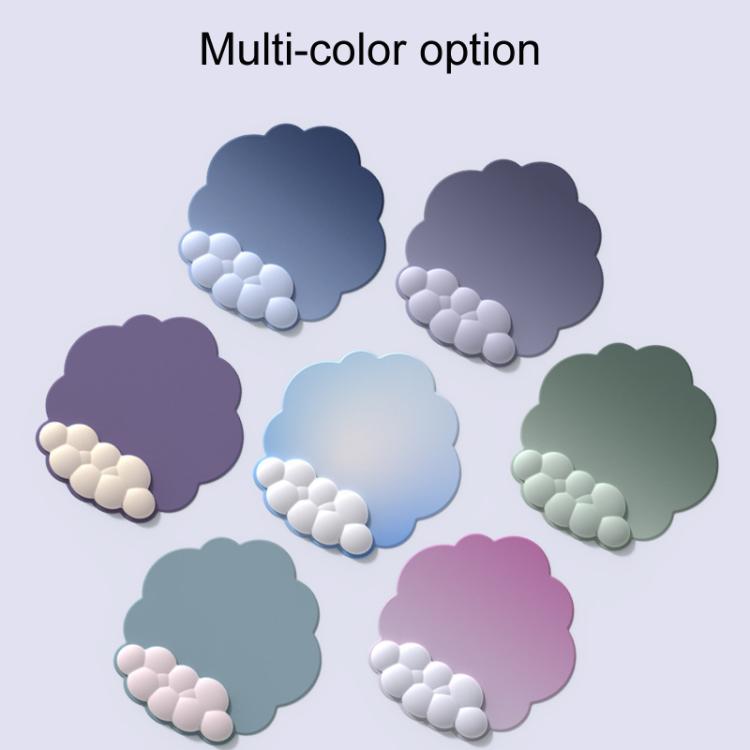 3pcs / Set Cloudy Gradient Memory Foam Silicone Wrist And Keyboard Mouse Pad, Style: Model 3 - Mouse Pads by buy2fix | Online Shopping UK | buy2fix