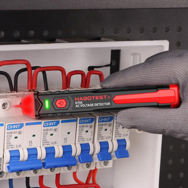 HABOTEST HT85 Non-Contact Electricity Tester AC Voltage Detector(Black Red) - Current & Voltage Tester by HABOTEST | Online Shopping UK | buy2fix