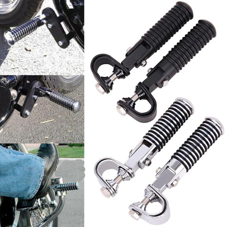 For Harley Motorcycle Modification Collapsible Footpegs Foot Guard Spike Mounted Pedals(Electroplating) - Others by buy2fix | Online Shopping UK | buy2fix