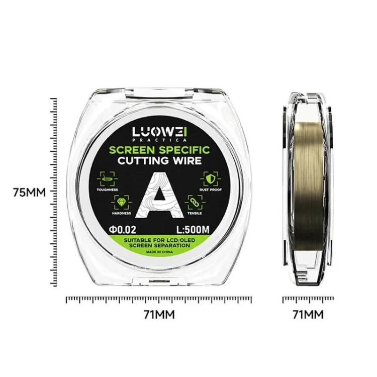 LUOWEI 500M Steel Wire Cell Phone Screen Separation Wire Cutting Wire, Spec: D 0.035mm - Crowbar by LUOWEI | Online Shopping UK | buy2fix