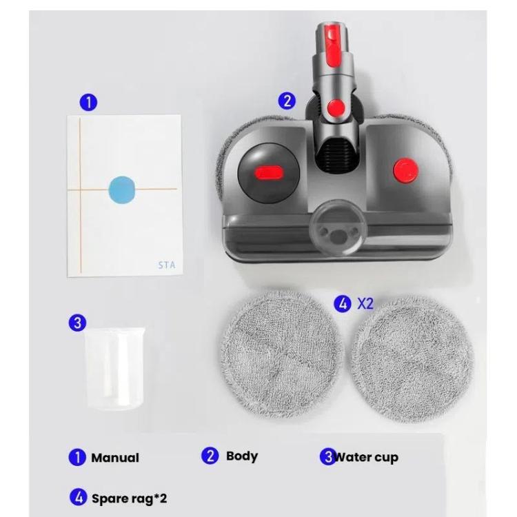 For Dyson V12 Slim / V10 Slim 4-In-1 Electric Mop Head With UV Sterilizer Light And Water Tank - For Dyson Accessories by buy2fix | Online Shopping UK | buy2fix