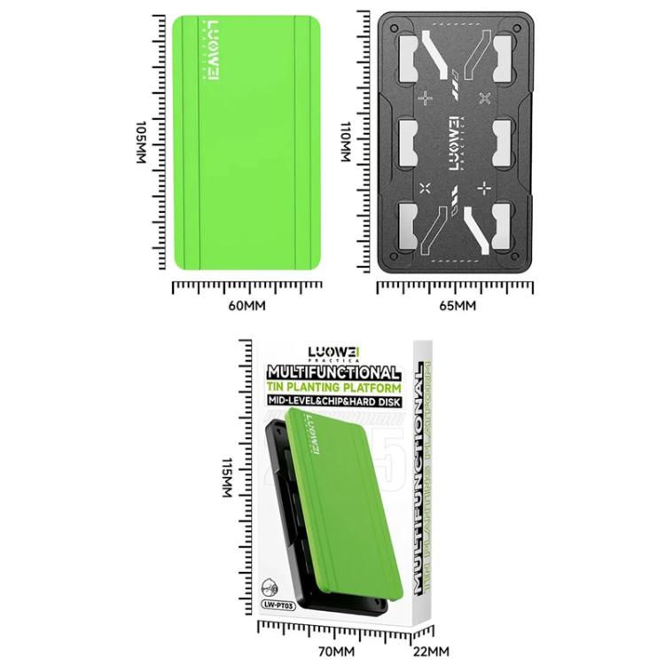 LUOWEI Base+Cushion Tinning Mesh CPU Chip Magnetic Table Tinning Silicone Pad - Working Mat by LUOWEI | Online Shopping UK | buy2fix