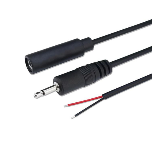 3.5mm Male Mono Cable 2Pin AUX Single Head Cable Speaker Audio Power Cord Audio Cord, Length: 25cm - Aux Cable by buy2fix | Online Shopping UK | buy2fix