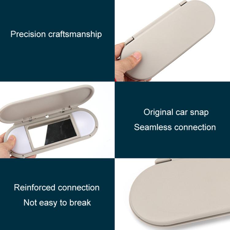 For 2015-2022 BMW Mini F55 / F56 / F60 Car Front Sun Visor Makeup Mirror 51167366950 51167342194(Gray) - Interior Mirrors by buy2fix | Online Shopping UK | buy2fix