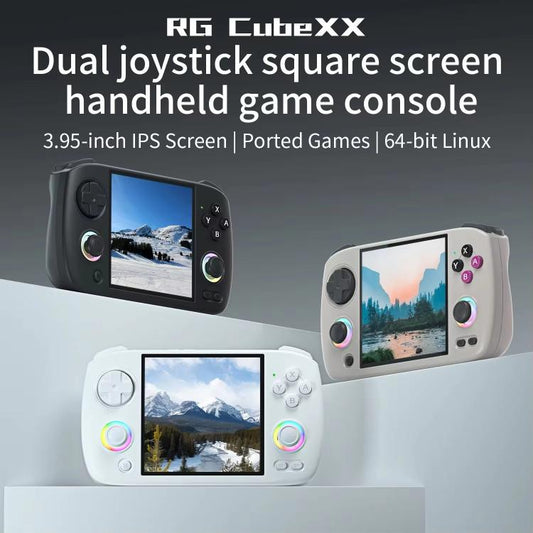 ANBERNIC RG CubeXX 3.95-Inch IPS Screen Handheld Game Console Supports WiFi Bluetooth, Linux 64-Bit 32G+256G(White) - Pocket Console by ANBERNIC | Online Shopping UK | buy2fix