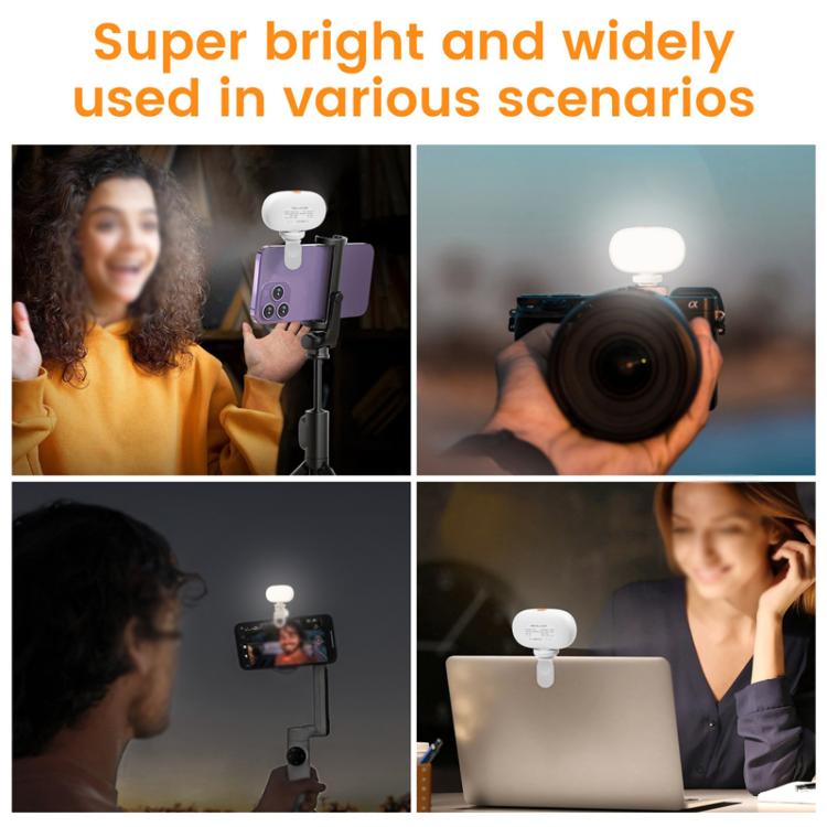 Camera Mini Fill Light LED Cell Phone Soft Light Video Conference Photography Lamp Handheld Selfie Lamp(White) - Selfie Light by buy2fix | Online Shopping UK | buy2fix