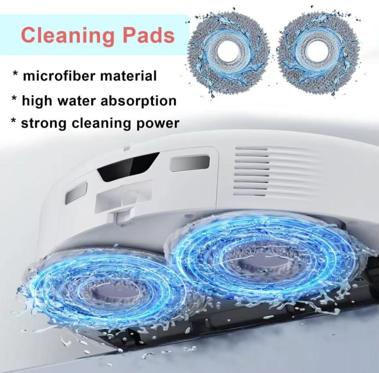 2pcs Rag For Roborock P20 Pro Robotic Vacuum Cleaner Accessories - For Roborock Accessories by buy2fix | Online Shopping UK | buy2fix
