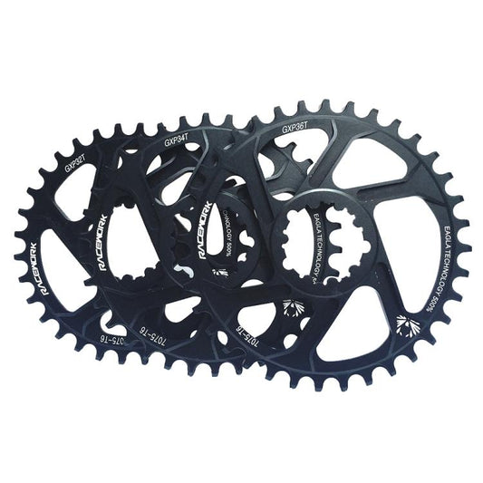 RACEWORK 7075-T6 For SRAM Mountain Bike Single Plate Round Bicycle Sprocket, Spec: 3mm 34T - Bicycle Chains & Rounds by RACEWORK | Online Shopping UK | buy2fix