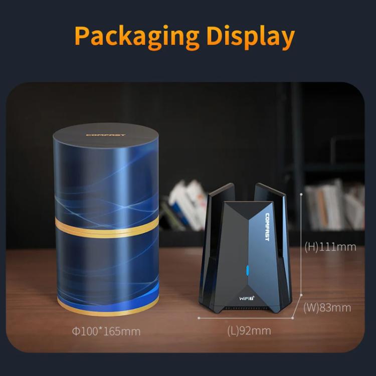 COMFAST CF-987BE Tri-band 6500Mbps WiFi7 USB 3.0 Wireless Network Adapter - USB Network Adapter by COMFAST | Online Shopping UK | buy2fix