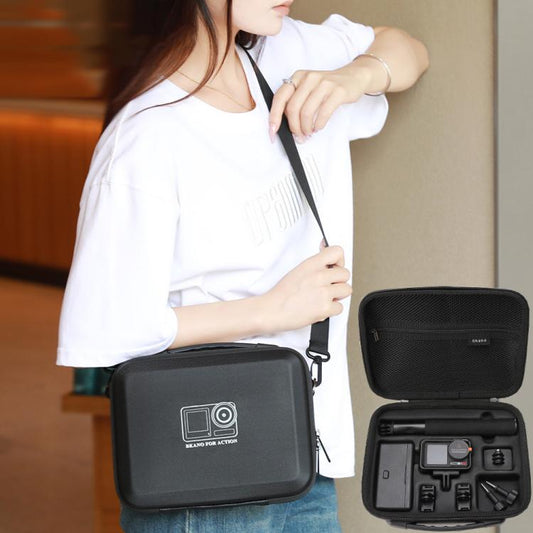 BKANO For DJI Osmo Action 3 / 4 / 5 Pro Sports Camera Storage Bag Portable Protective Bag Case(Black) - Case & Bags by BKANO | Online Shopping UK | buy2fix