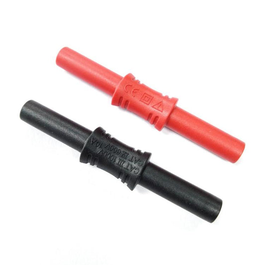 4mm Banana Adapter Multimeter Extension Cable Straight-through Connector(Red) - Other Tester Tool by buy2fix | Online Shopping UK | buy2fix