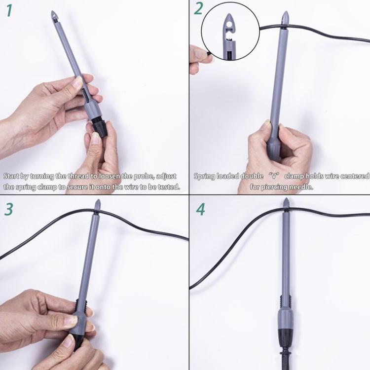 Banana Plug Multimeter Non-Destructive Piercing Probe(4mm Jack) - Other Tester Tool by buy2fix | Online Shopping UK | buy2fix