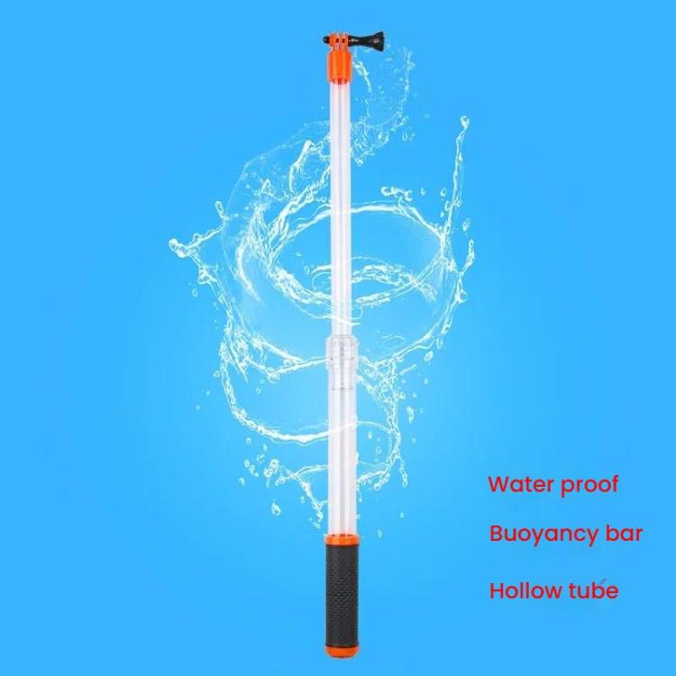 TELESIN Waterproof Selfie Stick For GoPro HERO Series / DJI Osmo Action Series And Other Sports Camera(Transparent) - Extendable Pole by TELESIN | Online Shopping UK | buy2fix