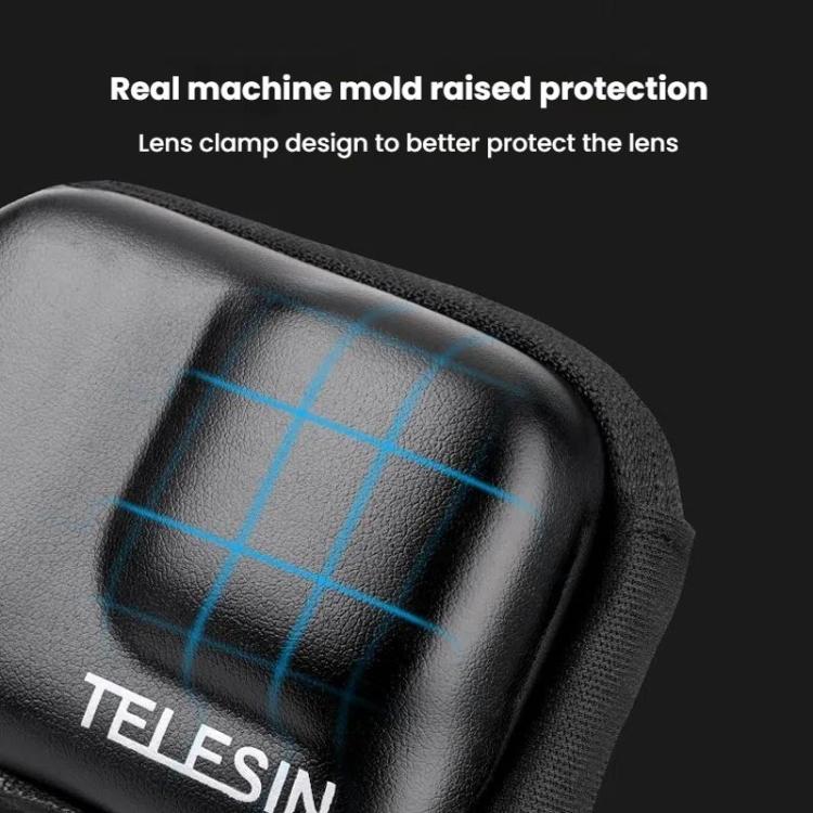 TELESIN Sports Camera Mini EVA Protective Storage Bag For GoPro HERO12 Black /11 Black /10 Black /9 Black(Black) - Carry Cases by TELESIN | Online Shopping UK | buy2fix