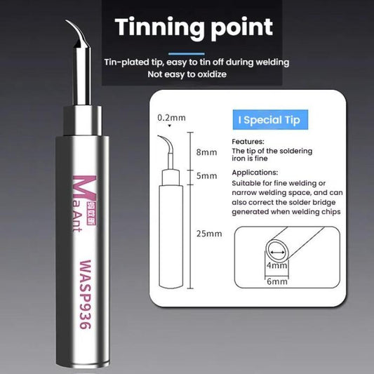 MaAnt WASP936 Universal Flying Wire Soldering Iron Tip Lead-Free Soldering Tip, Style: IS - Soldering Iron Tip by MaAnt | Online Shopping UK | buy2fix