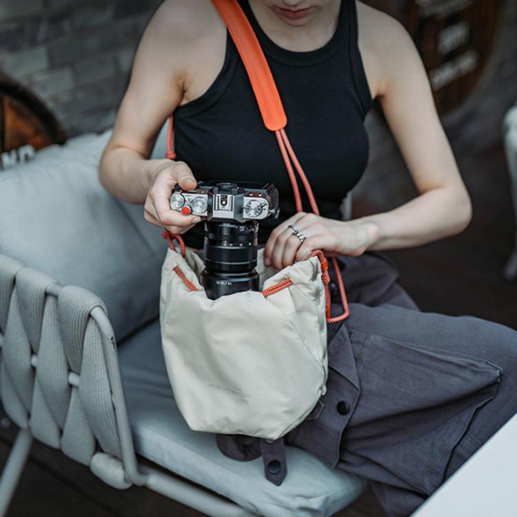 PGYTECH OneGo SLR Camera Waterproof Drawstring Bag, Color: White - Strap Satchel by PGYTECH | Online Shopping UK | buy2fix