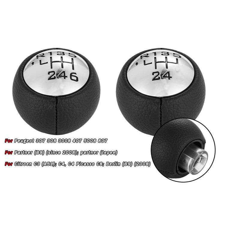 For Peugeot 307/Citroen Car Manual Gear Ball(Light 5 Speed) - Shift Knob by buy2fix | Online Shopping UK | buy2fix