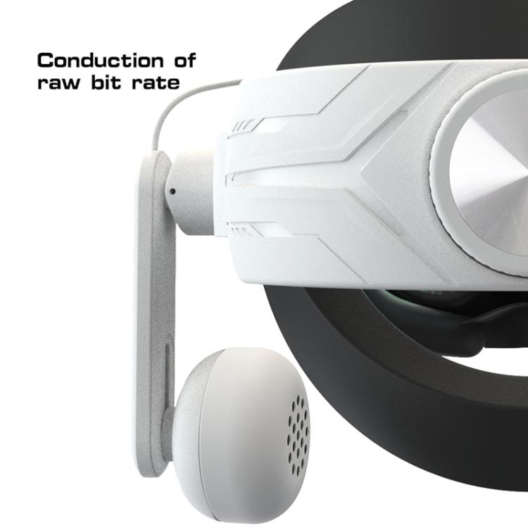For Meta Quest 2 / 3 Independent Headphones Headband High Sound Speaker VR Accessory(White) - VR Accessories by buy2fix | Online Shopping UK | buy2fix