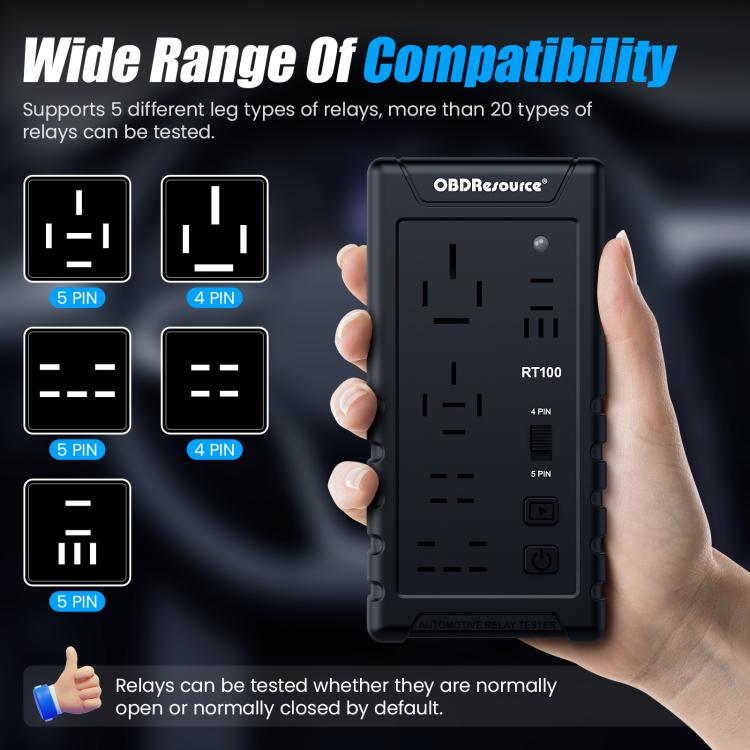 OBDResource 12V Automotive Relay Tester, Model: RT100 With Storage Bag - Electronic Test by OBDResource | Online Shopping UK | buy2fix