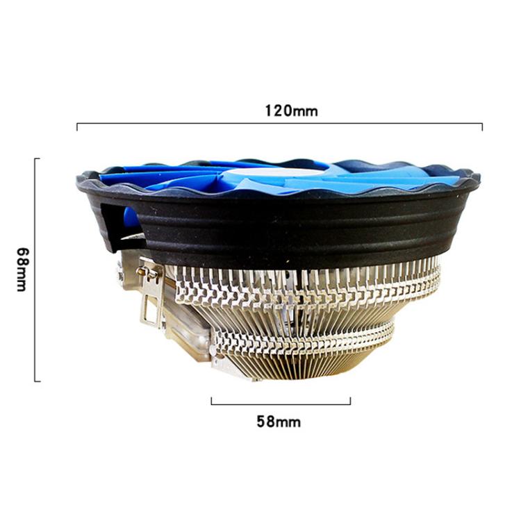 EVESKY 800-2000 RPM Conputer CPU Cooling Fan For Intel LGA 1155/1156/775 & AMD AM4/AM5 Sockets - Fan Cooling by EVESKY | Online Shopping UK | buy2fix