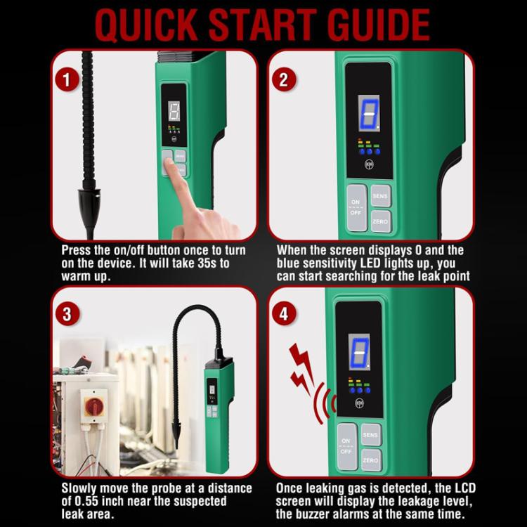 DUOYI DY5751 Automotive Snow Detection High Sensitivity Refrigerant Halogen Leak Detector - Electronic Test by DUOYI | Online Shopping UK | buy2fix