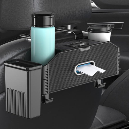 Car Seat Back Multifunctional Storage Box Pouch Phone Holder(Brown Leather) - Stowing Tidying by buy2fix | Online Shopping UK | buy2fix