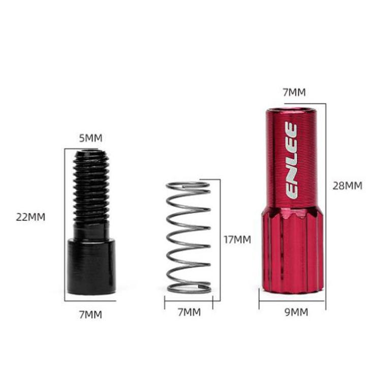 ENLEE Mountain Road Bicycle Shift Center Trim Screws 4mm Cable Brake Cable Adjustment Screw(Titanium Color) - Screws by ENLEE | Online Shopping UK | buy2fix