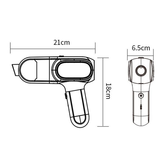 HD001 Portable Multifunctional Car Cordless Vacuum Cleaner Safety Hammer Suction Blower All In One Machine, Style: Brushed - Vacuum Cleaner by buy2fix | Online Shopping UK | buy2fix