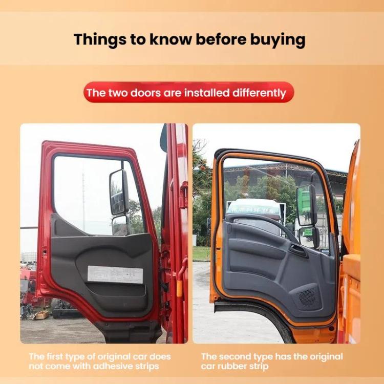 5m Truck Door Seam Large D Triangle Reinforced Waterproof Rubber Seal Strip - sealing strips by buy2fix | Online Shopping UK | buy2fix