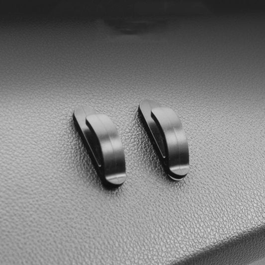 4pcs / Set Multifunctional Simple Hidden Car Seat Sticky Hooks(Black) - Auto Fastener & Clips by buy2fix | Online Shopping UK | buy2fix