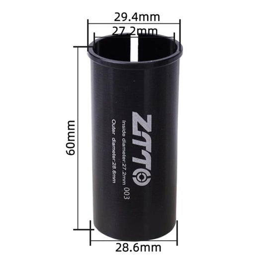 27.2-28.6mm 003 2pcs ZTTO Bicycle Seat Post Conversion Sleeve Reducer Cover(Black) - Others by ZTTO | Online Shopping UK | buy2fix
