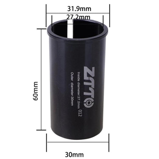 27.2-30mm 012 2pcs ZTTO Bicycle Seat Post Conversion Sleeve Reducer Cover(Black) - Others by ZTTO | Online Shopping UK | buy2fix