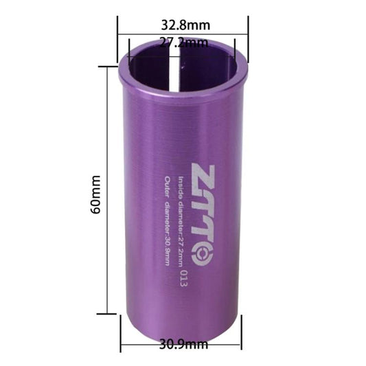 27.2-30.9mm 013 2pcs ZTTO Bicycle Seat Post Conversion Sleeve Reducer Cover(Purple) - Others by ZTTO | Online Shopping UK | buy2fix