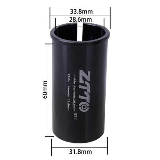 28.6-31.8mm 014 2pcs ZTTO Bicycle Seat Post Conversion Sleeve Reducer Cover(Black) - Others by ZTTO | Online Shopping UK | buy2fix