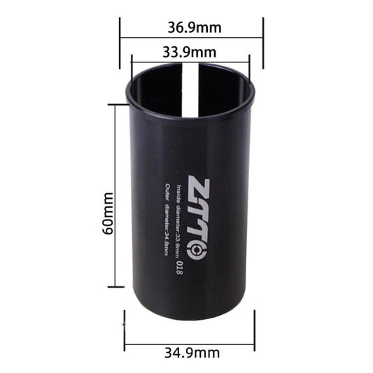 33.9-34.9mm 018 2pcs ZTTO Bicycle Seat Post Conversion Sleeve Reducer Cover(Black) - Others by ZTTO | Online Shopping UK | buy2fix