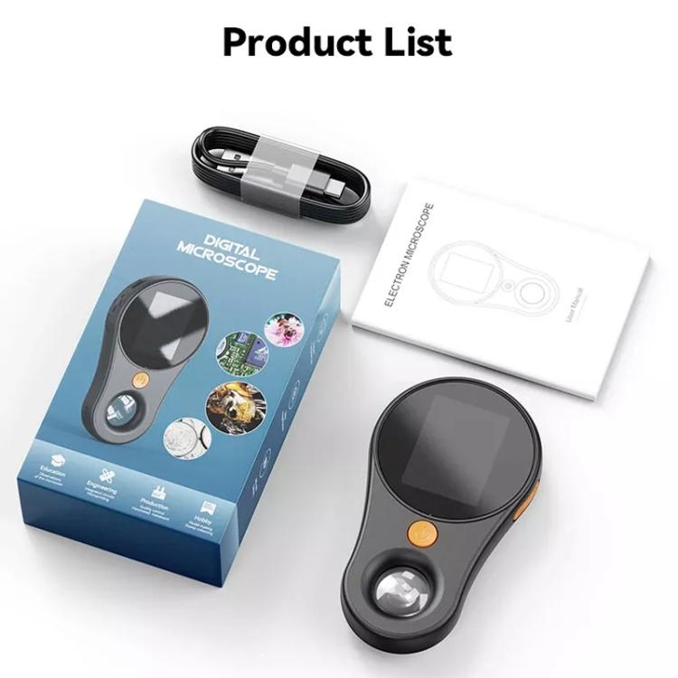 Portable Inspection Jewelry Painting Repair Optical Microscope Mini Primary Secondary Students Experiment Science Apparatus, Style: Black+32G - Digital Microscope by buy2fix | Online Shopping UK | buy2fix