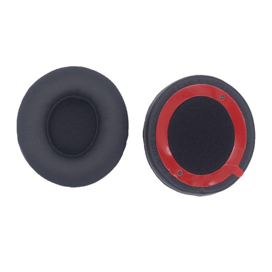 For Beats Solo 4 1pair Headphone Leather Cover Earmuffs Sponge Cover(Black) - Earmuff & Pad by buy2fix | Online Shopping UK | buy2fix