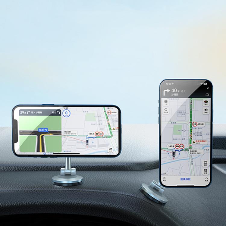 Magnetic Folding Car Mobile Phone Navigation Holder(Slate Gray) - Universal Car Holders by buy2fix | Online Shopping UK | buy2fix