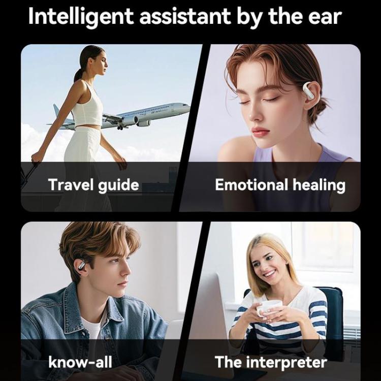 M127 AI Smart Translation Bluetooth Earphones(Purple) - by buy2fix | Online Shopping UK | buy2fix