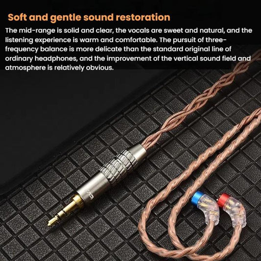 CVJ VS400 Interchangeable Audio Plug Oxygen-Free Copper Headphone Upgrade Cable, Style: 4.4mm MMCX - Cable & Splitter by CVJ | Online Shopping UK | buy2fix