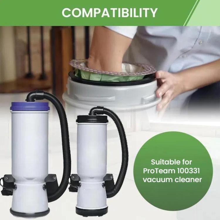 3pcs For ProTeam 100331 Vacuum Cleaner Accessories Paper Bag Dust Collection Bag - Other Accessories by buy2fix | Online Shopping UK | buy2fix