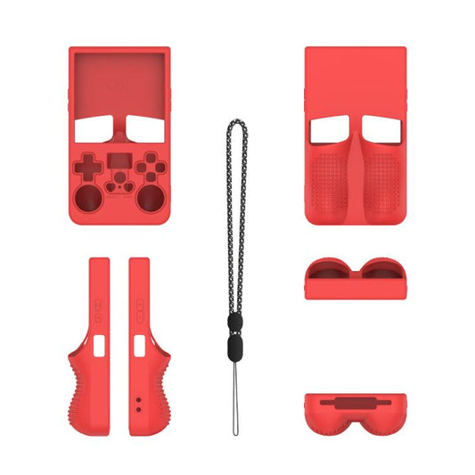For R36 MAX Handheld Game Consoles Dustproof Silicone Protective Cover(Red) - Cases by buy2fix | Online Shopping UK | buy2fix